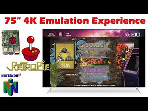 Raspberry Pi 4 Emulation On a 75in 4K TV