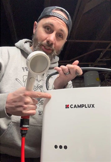 A warm shower while camping is the best! #camping #glamping #overlanding #tiktokshop #tiktokshopmademebuyit