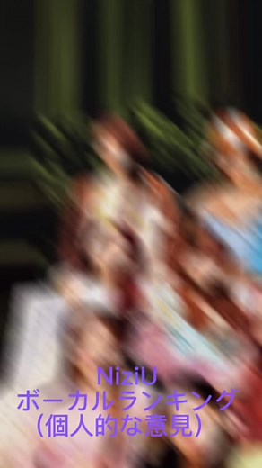 NiziUランキング(ボーカル)編‼️リクエストくれれば好きなランキング作ります‼️