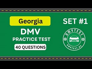 Georgia DMV Practice Test 2025 | 40 REAL TEST QUESTIONS SET #1 | DMV Driving Test | DMV Test 2025
