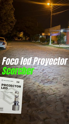 Foco led Proyector Scorcher en base H4 Disponible por el local ✅🫡 Precio: 350.000 Gs