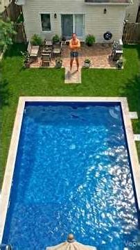 The ultimate backyard pool transformation #diy #satisfying #construction