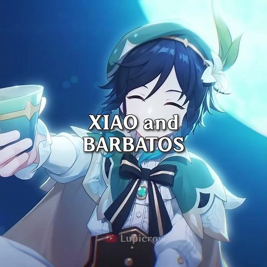 Xiao with Venti is so cute! #genshinimpact