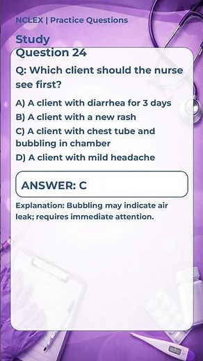 NCLEX Practice Question #24 | Nursing Test Prep
