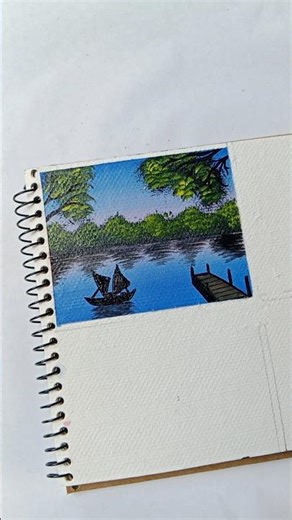 Easy mini acrylic painting step by step🥰