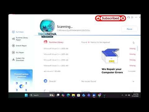 DLL Missing Error Fix + DirectX & Visual C++ Redistributable Solution ‪@technova0786‬