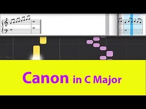 How to play "Canon In C" tutorial with music notes