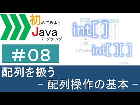 【初めてみようJava(8)】配列を扱う―配列操作の基本―｜Javaプログラミングのゆるふわレシピ