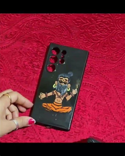 mobile case painting/how to paint mobile cover/diy