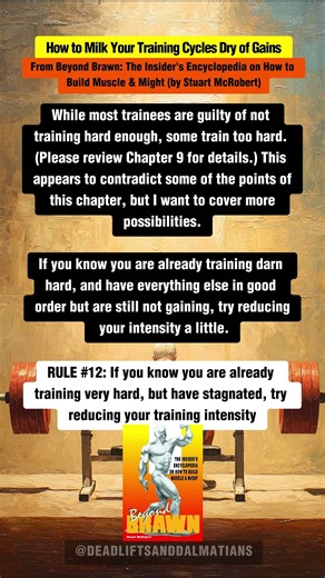 Beyond Brawn - 13 Rules, Rule #12