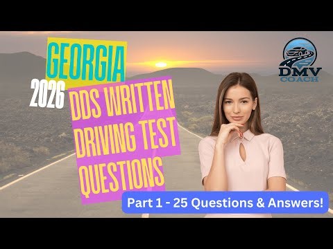 2026 Georgia DDS Written Driving Permit Test Study Guide - Part 1