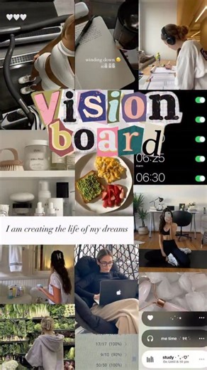 Martina⭐️ on Instagram: "TUTORIAL DE VISION BOARD💌🪽⭐️ Un vision board sirve cuando conecta tus metas con acciones reales. No se trata solo de recortar imágenes bonitas, sino de claridad, intención y enfoque diario. Define qué quieres y colócalo donde lo veas todos los días. #visionboard #tutorialvisionboard #visionboard2026 #ideasvisionboard #tablerodevisión"