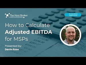 How to Calculate Adjusted EBITDA for MSPs