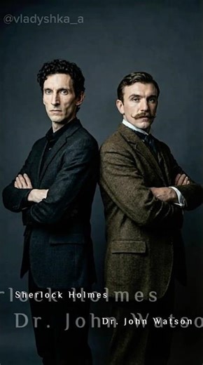 Arthur Conan Doyle’s characters based on descriptions from the books #Holmes #Watson #AIArt #Shorts