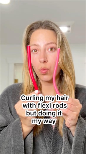 Let’s curl our hair with flexi rods! Hollywood heatless waves?