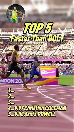 Top 5 Sprinters Faster Than Usain Bolt Races Ever!