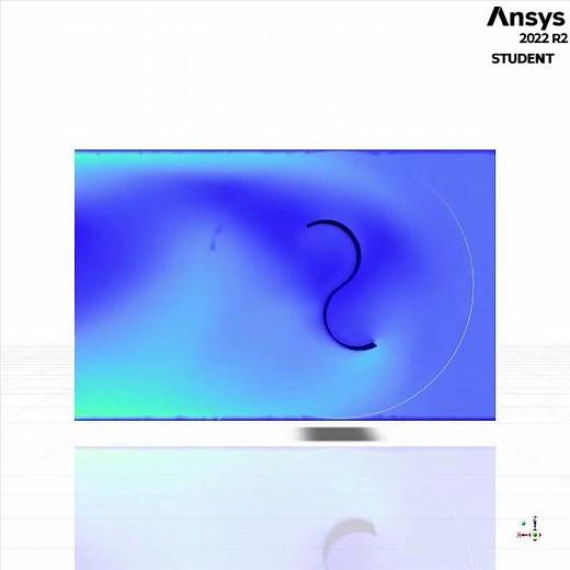 Transient simulation of a Savonius wind turbine | Ansys FLUENT | CFD | Velocity Contour over time