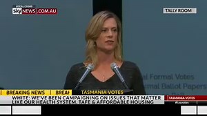 Labor leader Rebecca White MP: The Tasmanian people have put Will Hodgman and his government 'on notice.' MORE: http://bit.ly/2oB8L6Y | Sky News Australia