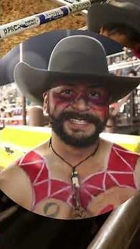 Real Man on a Buffalo at PCSP Ranch Rodeo #rodeo