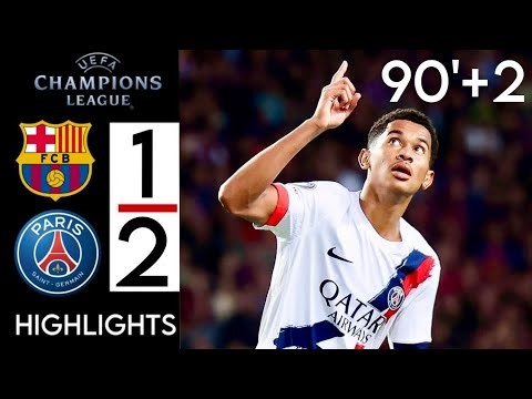 Paris Saint-Germain 2-1 Barcelona résumé Match et buts champions league 2025