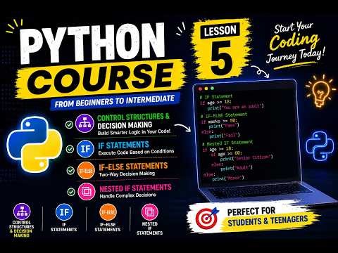 Master If-Else Conditionals in Python (With Practice & Homework) | Lecture 5