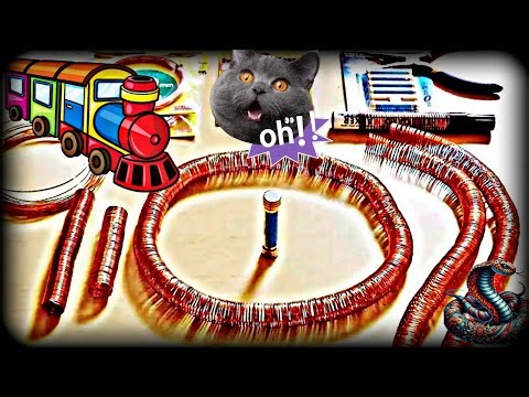 How to Make a Simple Electric Train at Home | DIY Magnetic Train Experiment 🔥