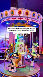 Bright lights, big wins, and serious focus.🎯 The Northern Lights Arcade at Great Wolf Lodge is a hit with kids and grown-ups. 🎮 Which game does your pack race to first? | Great Wolf Lodge