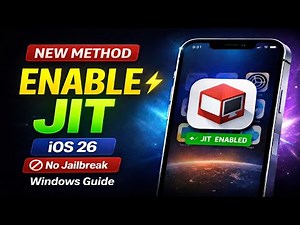 [NEW] Enable JIT on iOS 26 & Older | No Jailbreak | StikDebug iOS 26 | Windows Full Guide