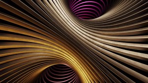 Spiral design in purple and gold. Loop animation