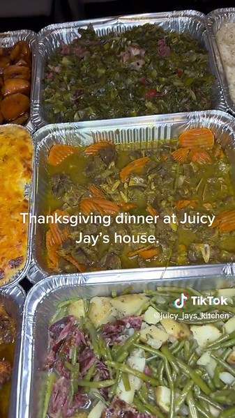 Delicious Thanksgiving Dinner at Juicy Jay’s House