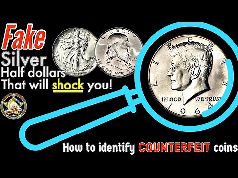 Fake silver half dollars that will shock you! Identifying counterfeit coins.