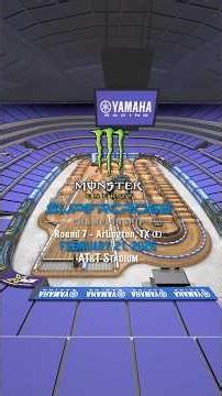 Take a lap around round 7 in Arlington with the ‪@YamahaMotorUSA‬ ​⁠track map 🏁 #SupercrossLIVE #SMX