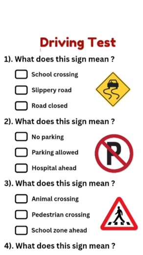 Road Signs Challenge: Test Your Driving Knowledge!