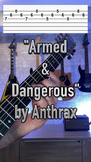 2.9K views · 62 reactions | “Armed and Dangerous” by Anthrax #guitar #guitarplayer #guitarlessons #guitarteacher #learnguitar #electricguitar #playguitar #howtoplayguitar #anthrax #acousticguitarcover | Guitar Essentials | Facebook