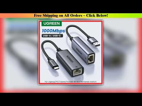 UGREEN USB Ethernet Adapter USB 30 Network Card to USB RJ45 Lan for PC Windows 10 Xiaomi Mi Box 3S