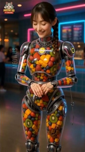 Hot Chocolate Dispenser Robot #futuristic #robot #technology #humanoid #chocolate #café #AI