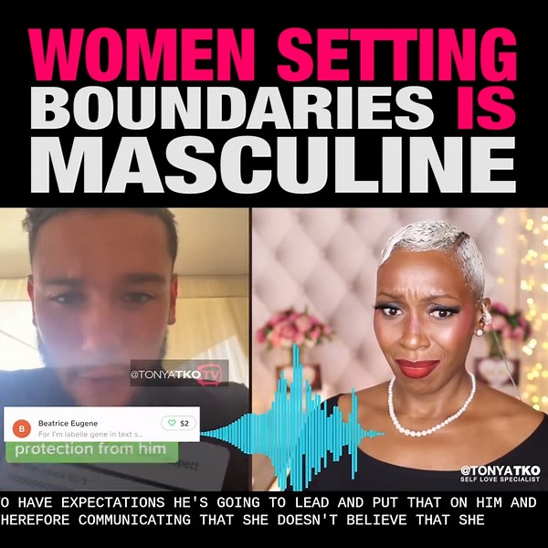 Women Setting Boundaries Is Masculine: How Male Gurus Groom You for Ab- Use Healthy Relationships isn't the Goal... But grooming you is. To support the show TEXT SQUAD: https://tonyatko.com/text SUBSCRIBE: https://tonyatko.com/subscribe Cashapp: $TonyaTko (https://cash.app/$TonyaTko) BITCOIN WALLET (BTC ONLY): 3QAmNN46KTpTPzjuFFREGz6r9DEbincEqx Book: https://amzn.to/34Aj3Kb Website: https://tonyatko.com Links: https://linktr.ee/TonyaTko | Tonya Tko Show