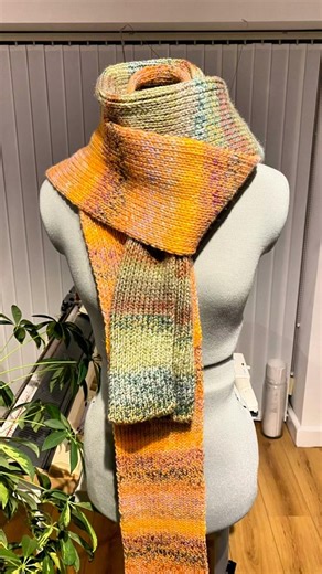 Brother 260 Knitting Machine Scarf Pattern #knittingmachine #tutorial #easy