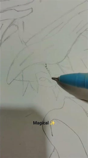 day 1 making b pen art 🎨# easy anime drawing for beginner