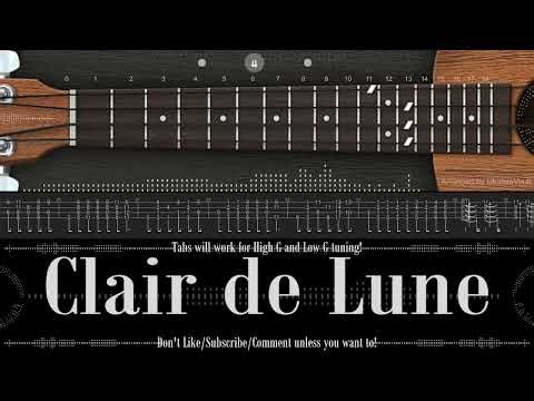 "Clair de Lune" Fingerstyle Ukulele Tabs | Debussy | Learn or Listen!