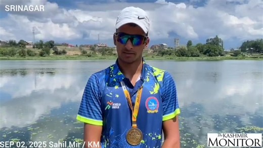Mohsin Ali makes history by winning gold at the inaugural Khelo India Water Sports event. He is training for the Olympics under the mentorship of Kashmir’s ‘Water Queen,’ Bilquees Mir, at Pokhribal Lake. Prime Minister Narendra Modi congratulates Mohsin Ali and praises his Olympic aspirations. | The Kashmir Monitor