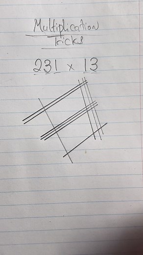 2.1K views | Do you know how to multiply numbers using the Japanese line multiplication trick  #MULTIPLICATION #mathematics | Professor_1o1 | Facebook