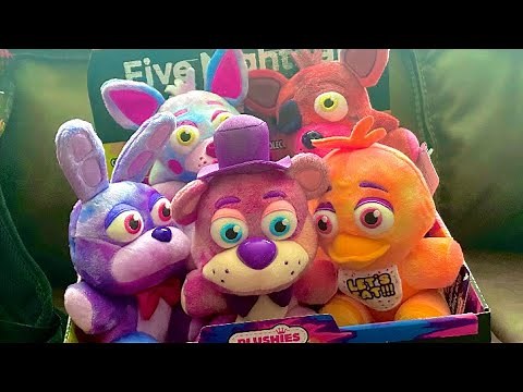 TIE DYE FNAF PLUSHIES FULL CASE UNBOXING/REVIEW! - Five Nights at Freddy's Funko Plush Toys Merch