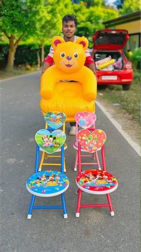 Toy Air Chair vs 6 Cartoon Print Foldable Chair for Boys