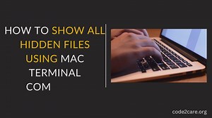 How to show all hidden files using mac terminal ls command