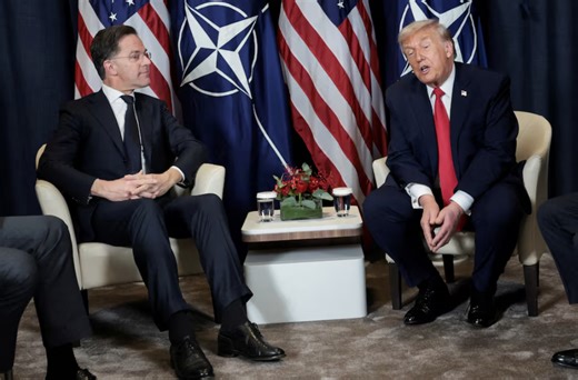 Trump irettesetter NATO på grunn av Iran i møte med Rutte