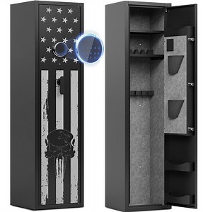 KAER 8-10 Gun Safe, Large Assembled Rifle Safe, Gun Cabinet with Removable Shelf and Pistol Rack