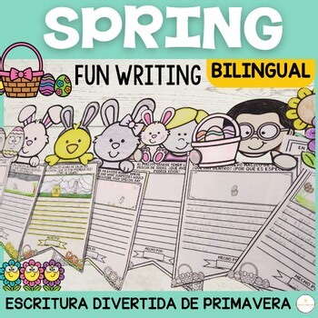 Spring Fun Writing – Bilingual Easter Craft| Primavera | La pascua