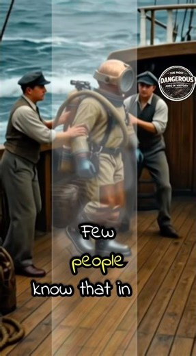 The Most Dangerous Jobs in History: 1800s Deep Sea Divers #short #history #historyshorts