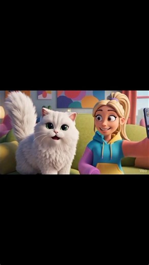 Fluffy Cat Steals the Spotlight! 🐱✨| Funny 3D Cartoon #FunnyCartoon#3DAnimation #8KCartoon#FluffyCat